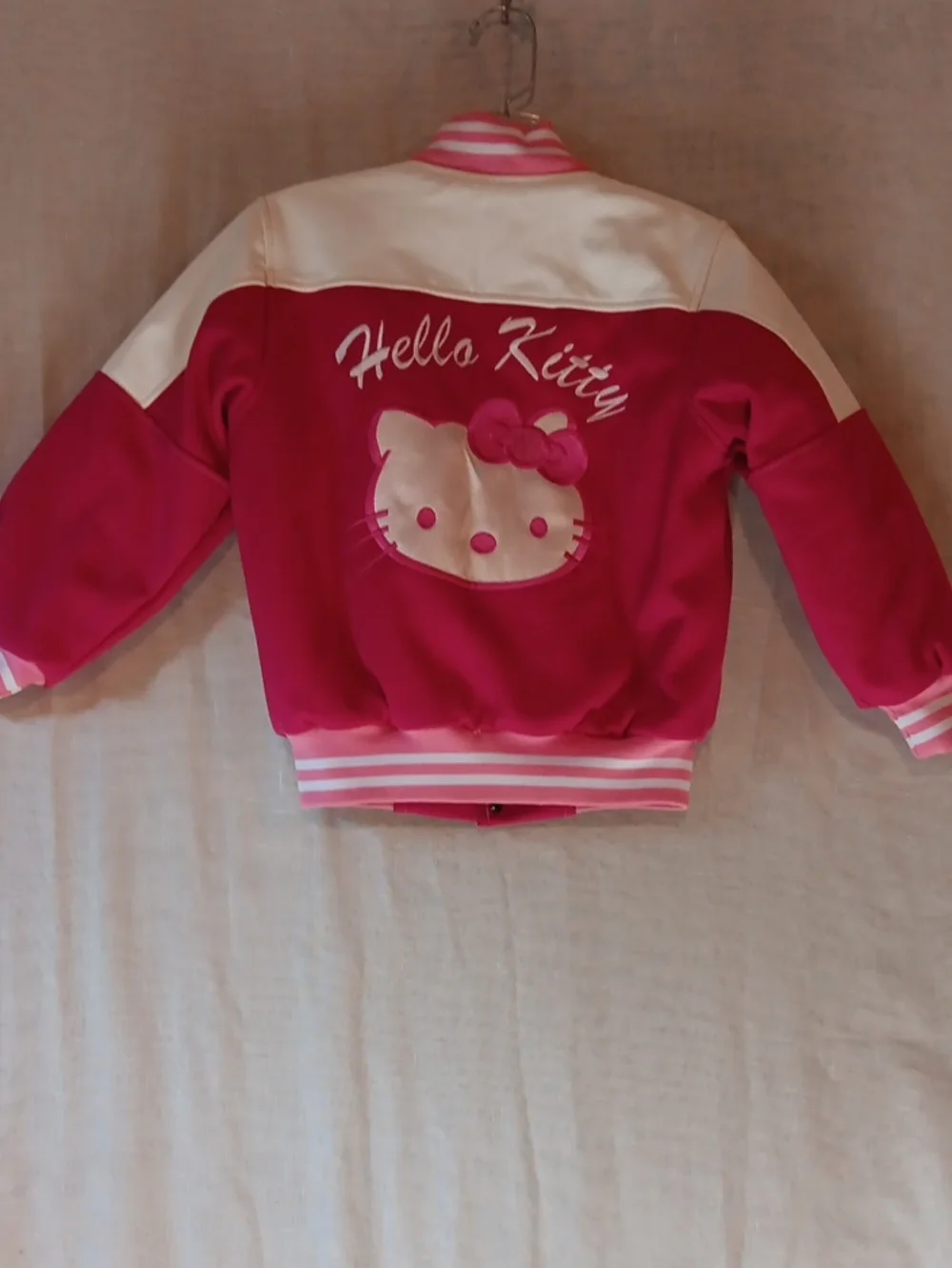 Hello Kitty Varsity Jacket.  Size 10/12?? **See Measurements